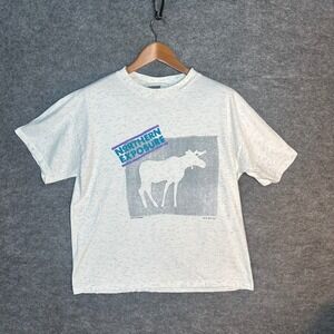 Vintage Single Stitch Northern Exposure Moose T Shirt 1991 Oneita Mens Large